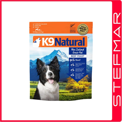 K9 Natural Freeze Dried Beef Feast Adult Dog Food 1.8kg -CC